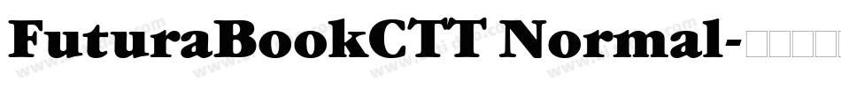 FuturaBookCTT Normal字体转换